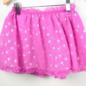 pink and silver skirt